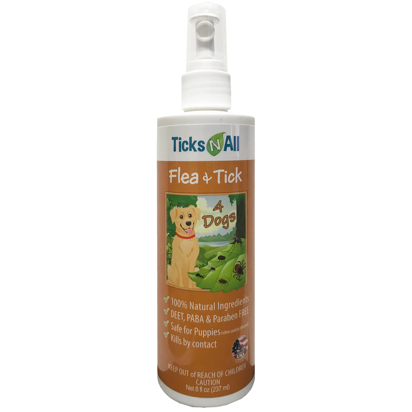 All Natural Flea &amp; Tick 4 Dogs 8oz