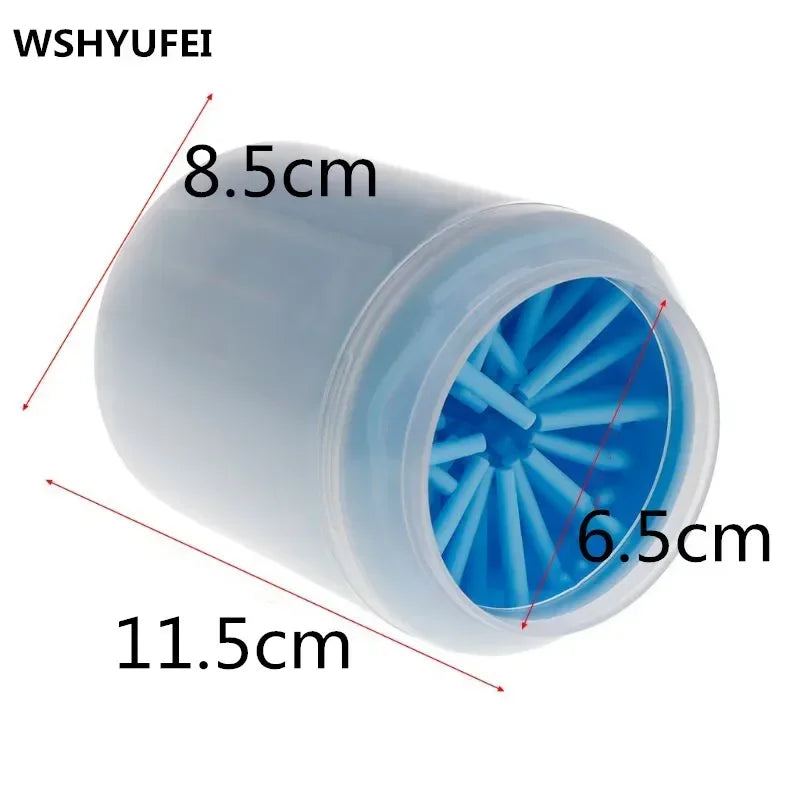 Dog Paw Cleaner Cup Soft Silicone Combs Portable Outdoor Pet Towel Foot Washer Paw Clean Brush Quickly Wash Foot Cleaning Bucket