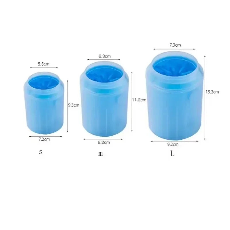 Dog Paw Cleaner Cup Soft Silicone Combs Portable Outdoor Pet Towel Foot Washer Paw Clean Brush Quickly Wash Foot Cleaning Bucket